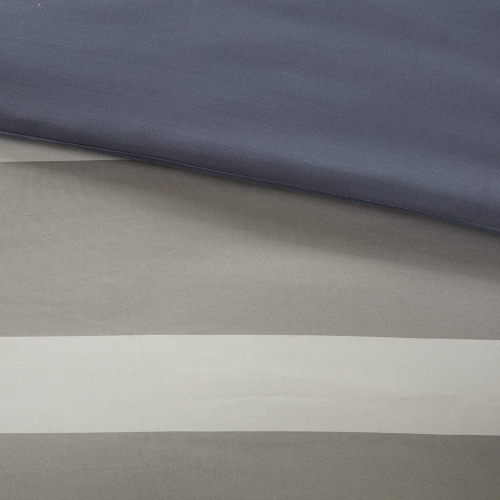 Full Striped Comforter Set with Bed Sheets、、eastwooduniform