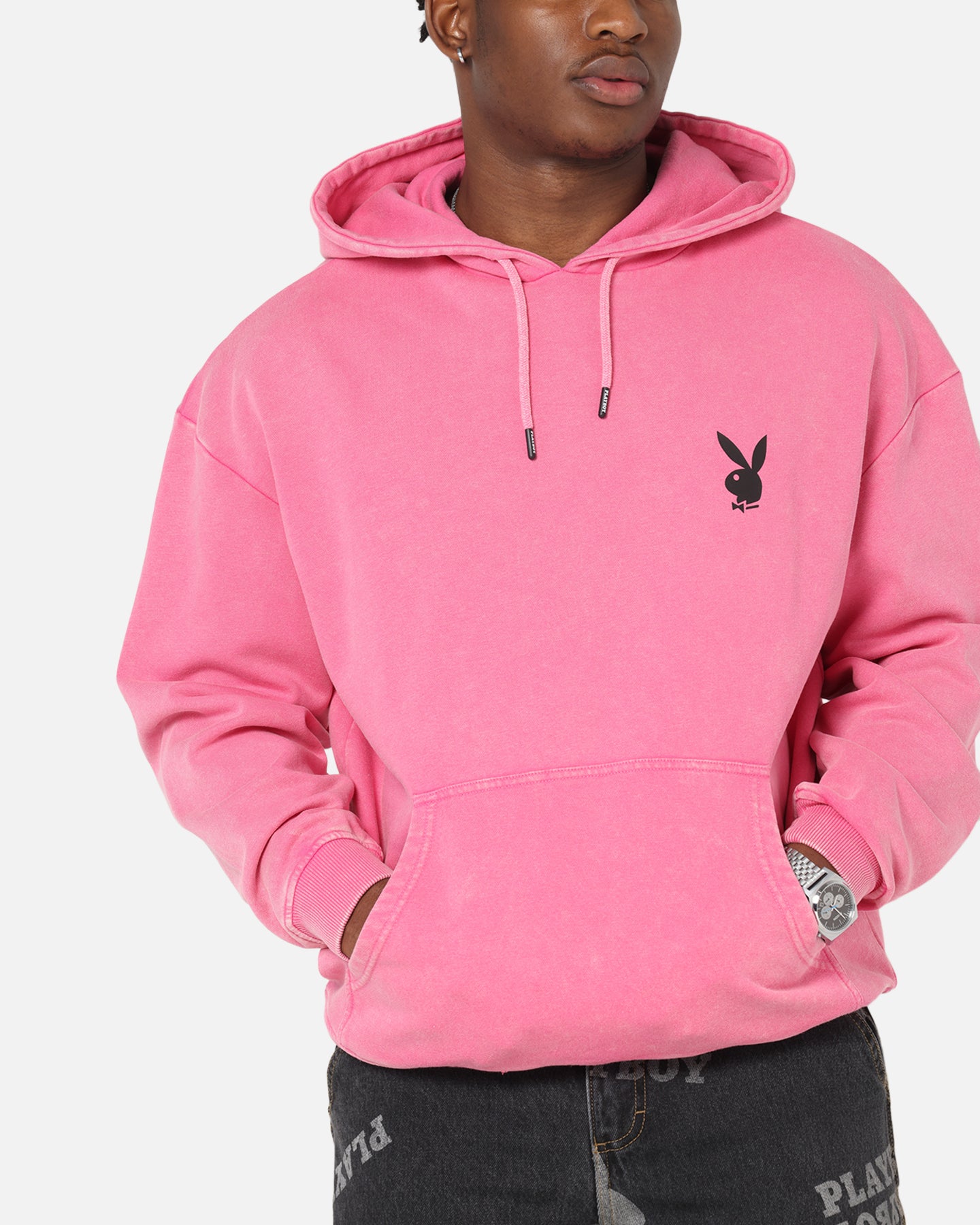 Playboy Stack Washed Hoodie Washed Raspberry、mySite、zt4zffjzw