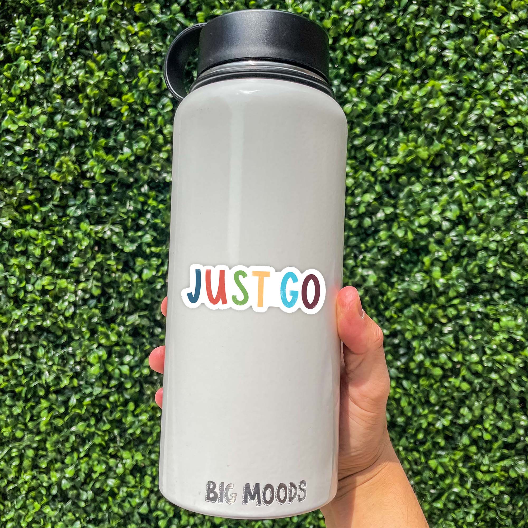  Just Go Positivity Lettering Sticker、mySite、elrpsem3k