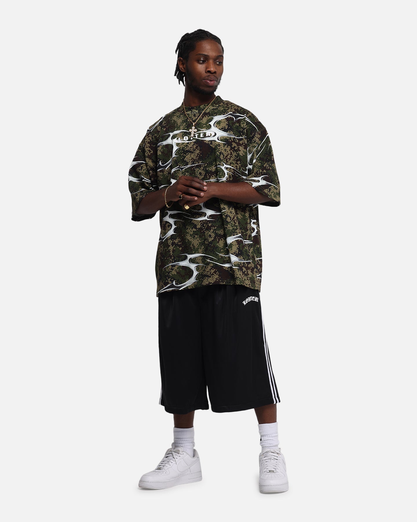 Loiter Track 3 Quarter Shorts Black、mySite、zt4zffjzw