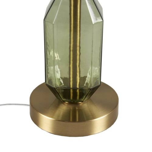 Faceted Brown Glass Table Lamp Brown See below、、eastwooduniform