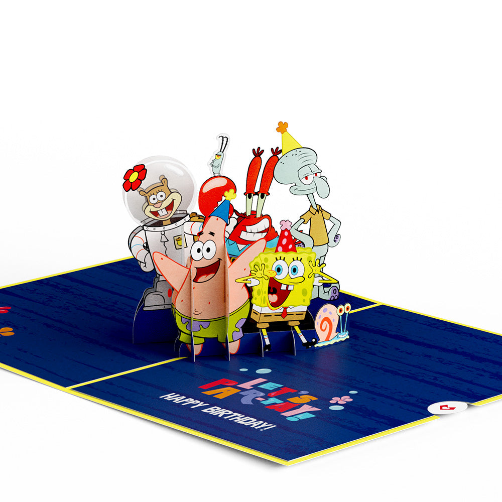 SpongeBob SquarePants Let’s Par-Tay Birthday Pop-Up Card、mySite、solidvoid