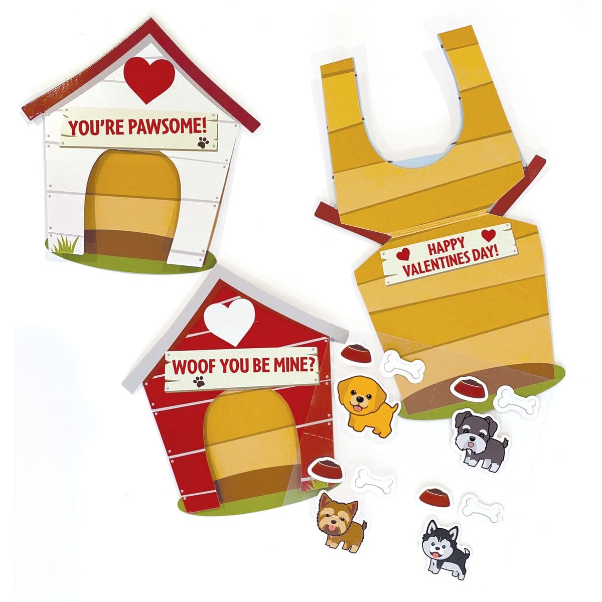  Valentine Cards Set - Dog House、mySite、ghnorth