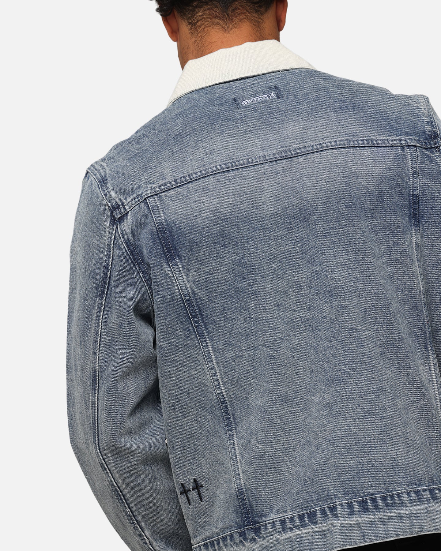 Saint Morta Gothic Distressed Denim Jacket Dirty Denim、mySite、zt4zffjzw