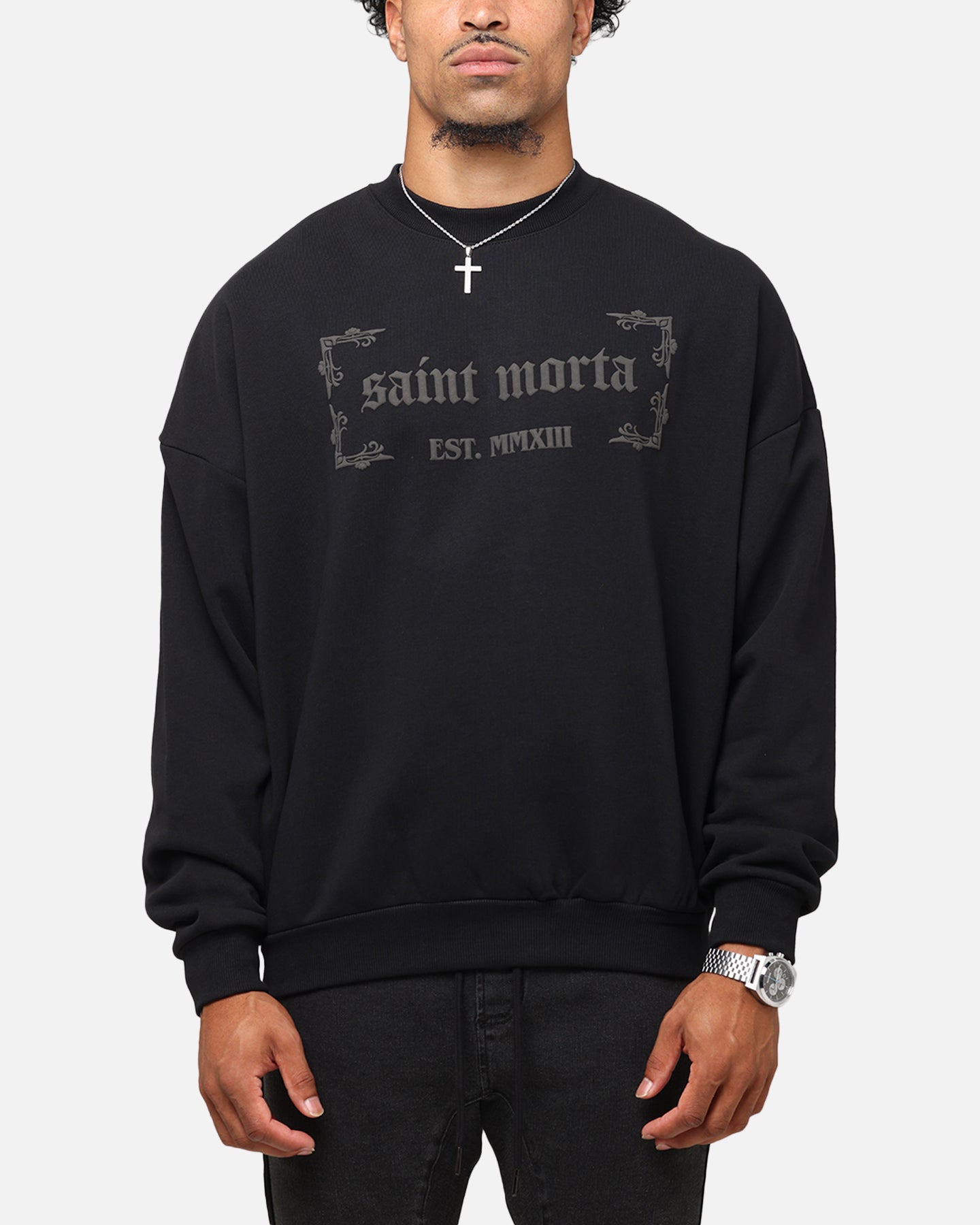 Saint Morta Repentant Heart Crewneck Black、mySite、zt4zffjzw