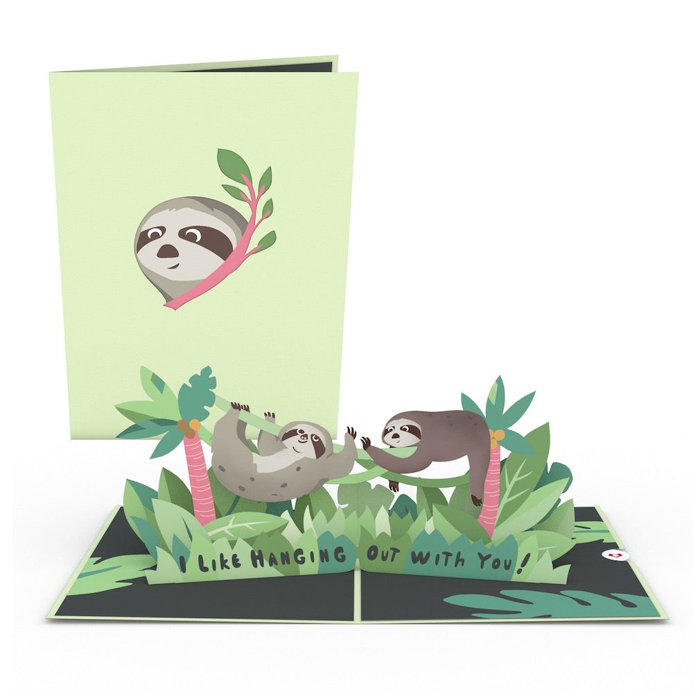 Friendship Sloth Pop-Up Card、mySite、solidvoid