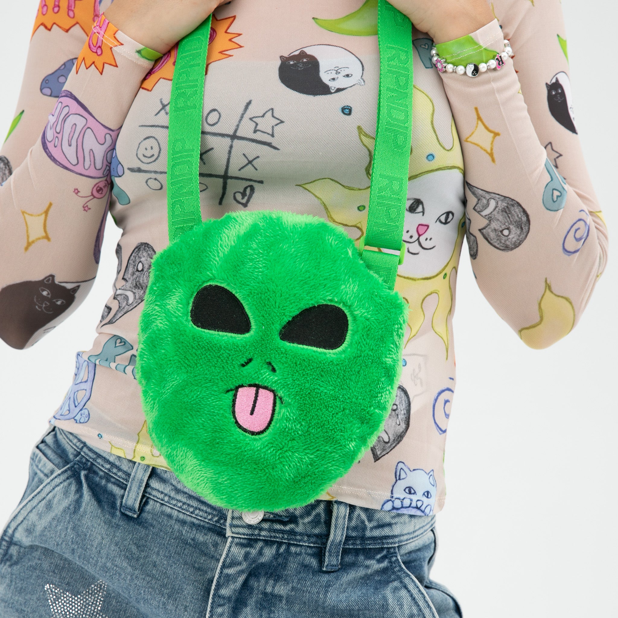  Lord Alien Sherpa Crossbody Bag (Green)、mySite、merchandisen