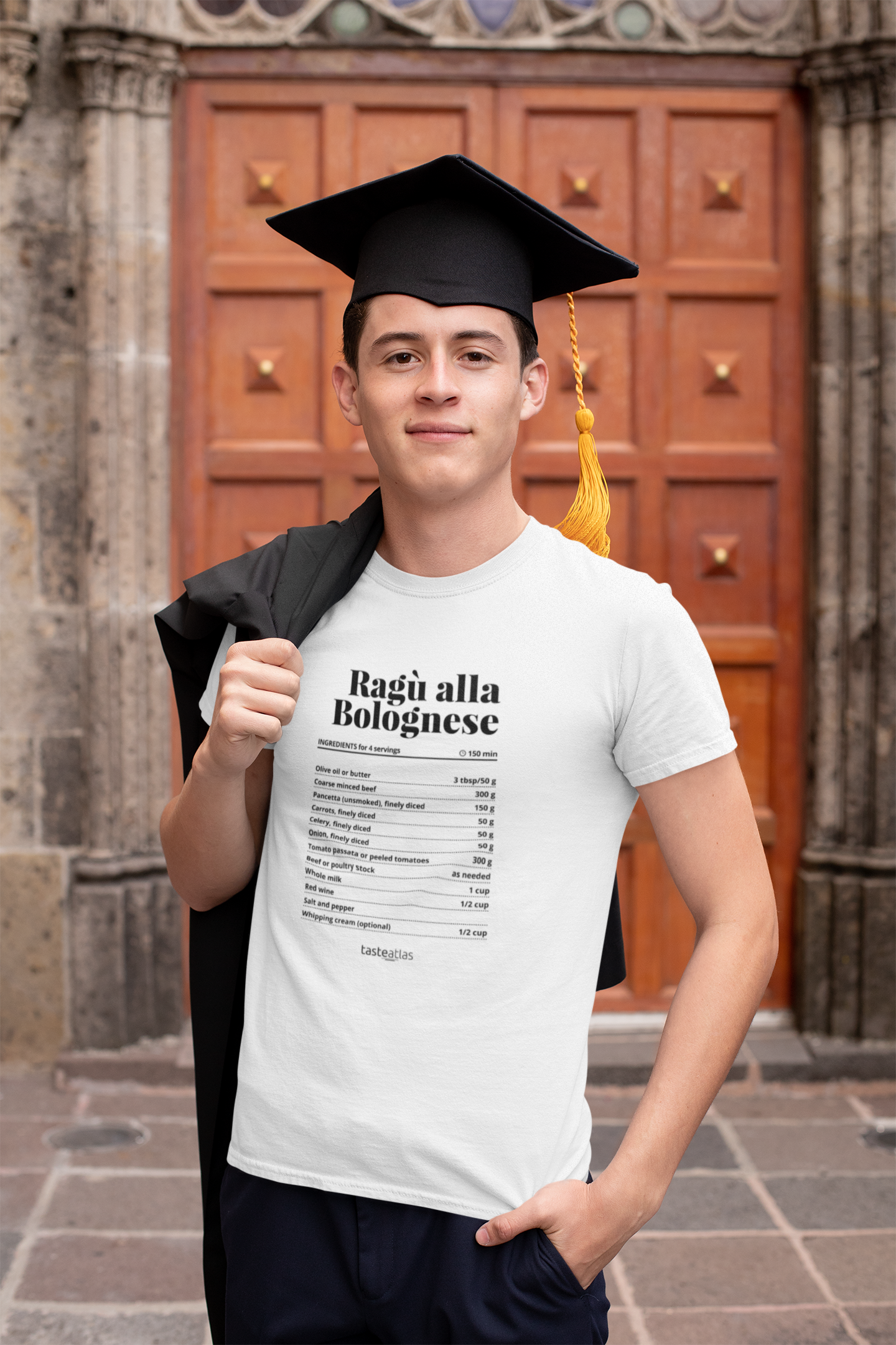 Ragu Alla Bolognese Recipe Short-Sleeve Unisex T-Shirt、mySite、camillekostekn