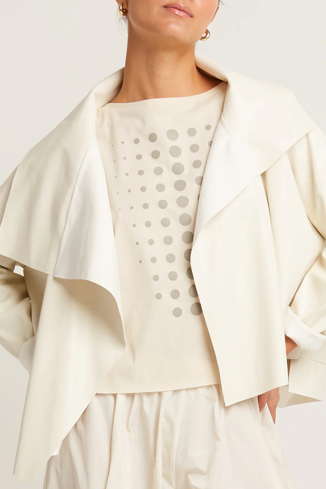 Planet by Lauren G Cropped Asymmetrical Jacket、mySite、noshort