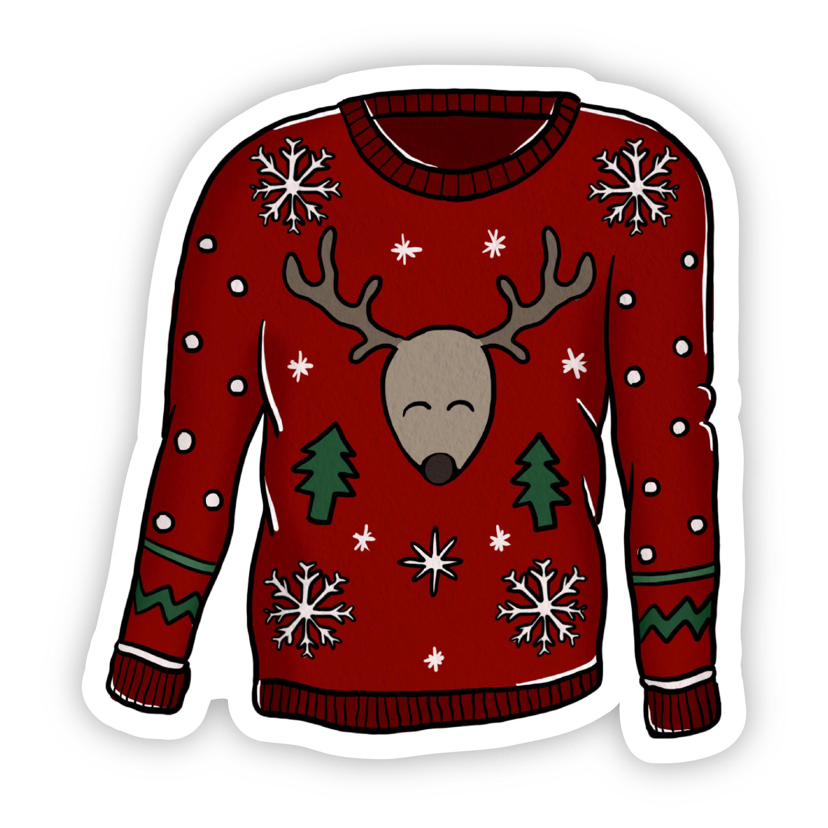  Reindeer Sweater Sticker、mySite、elrpsem3k