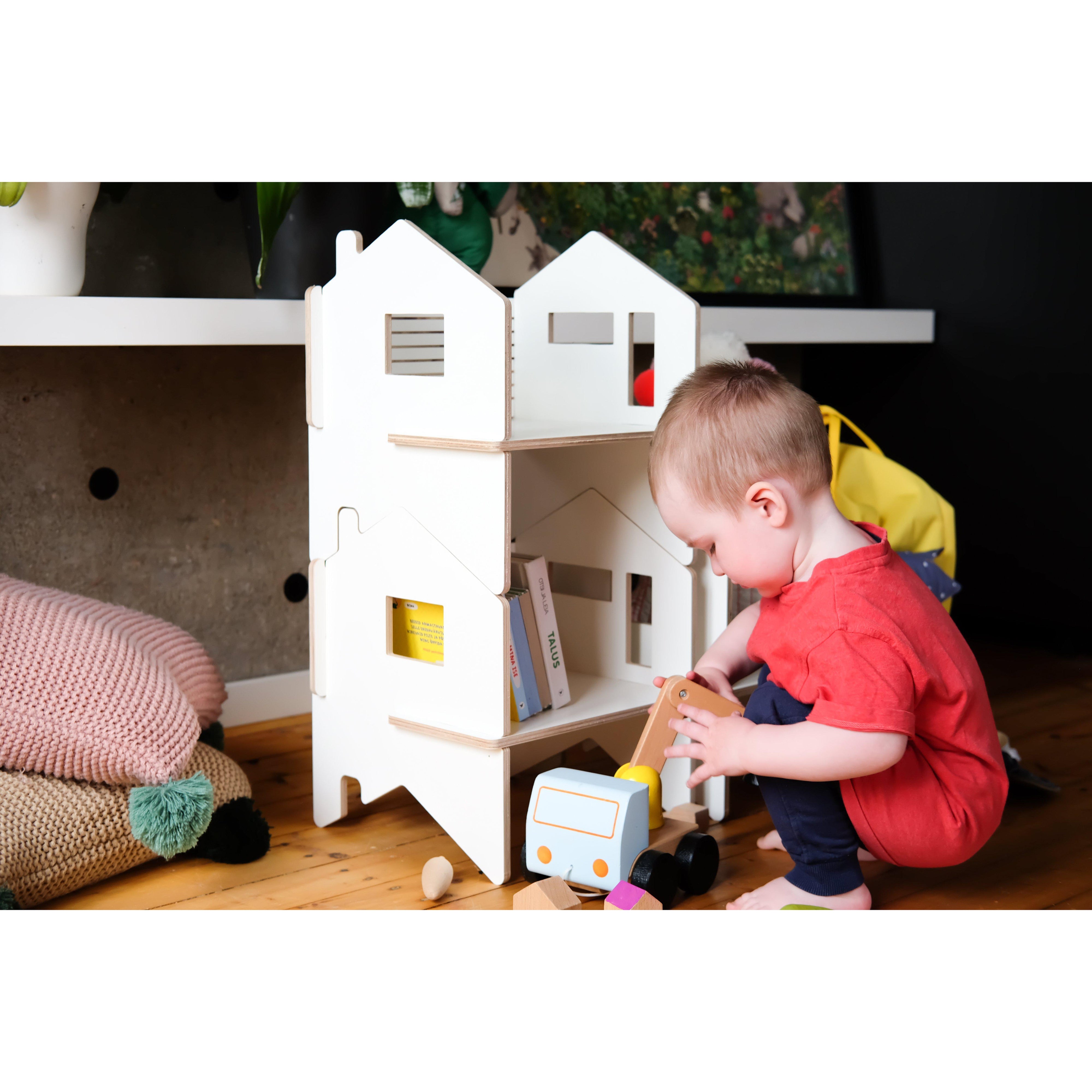 Wooden Kids' Chair Dollhouse Shelf、mySite、gigharbornorthrealestate