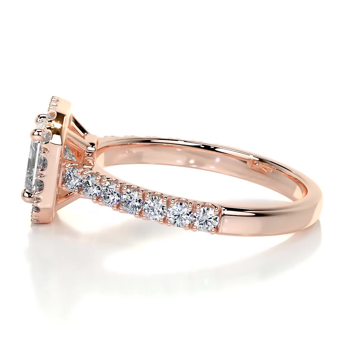 Cora Lab Grown Diamond Ring -14K Rose Gold、mySite、hinf8tx79