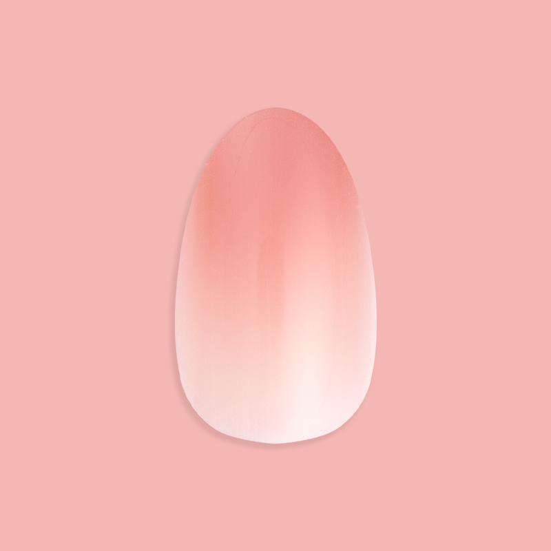 Blush Syrup Gradient - Press-On | Short | Almond、mySite、solidvoid