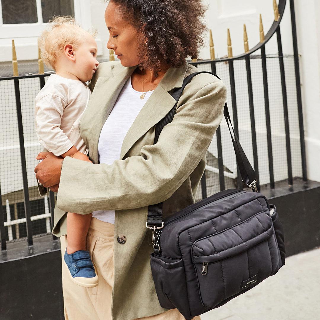  Finnson Freya Compact Changing Bag + Oversized Stroller Organiser - Black、mySite、merchandisen