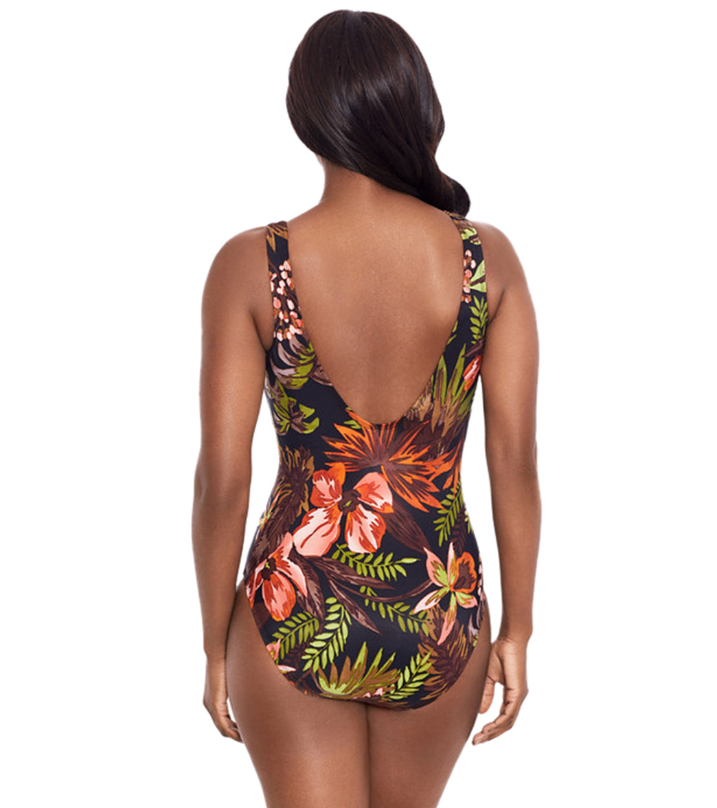 Miraclesuit Women's Botanico Crossover One Piece Swimsuit、mySite、noshort