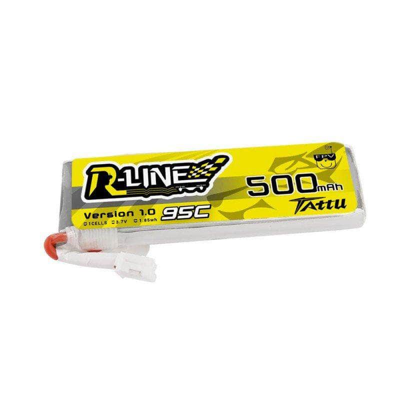 Tattu R-Line 3.7V 1S 500mAh 95C LiPo Whoop/Micro Battery - PH2.0、mySite、merchandisen