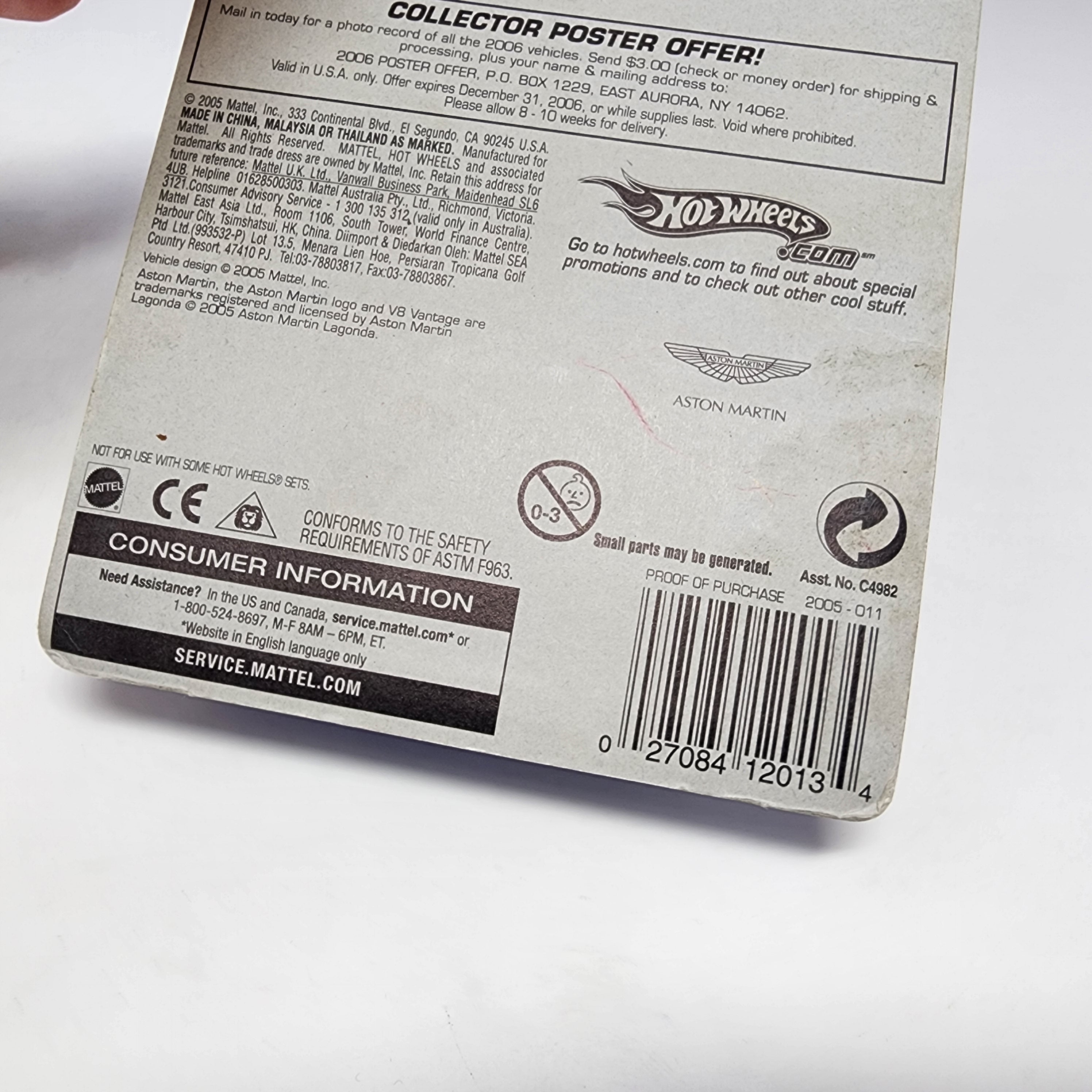 Aston Martin V8 Vantage #11 * Yellow w/ FTE Faster Than Ever * Hot Wheels 2005、mySite、hgirdovlk