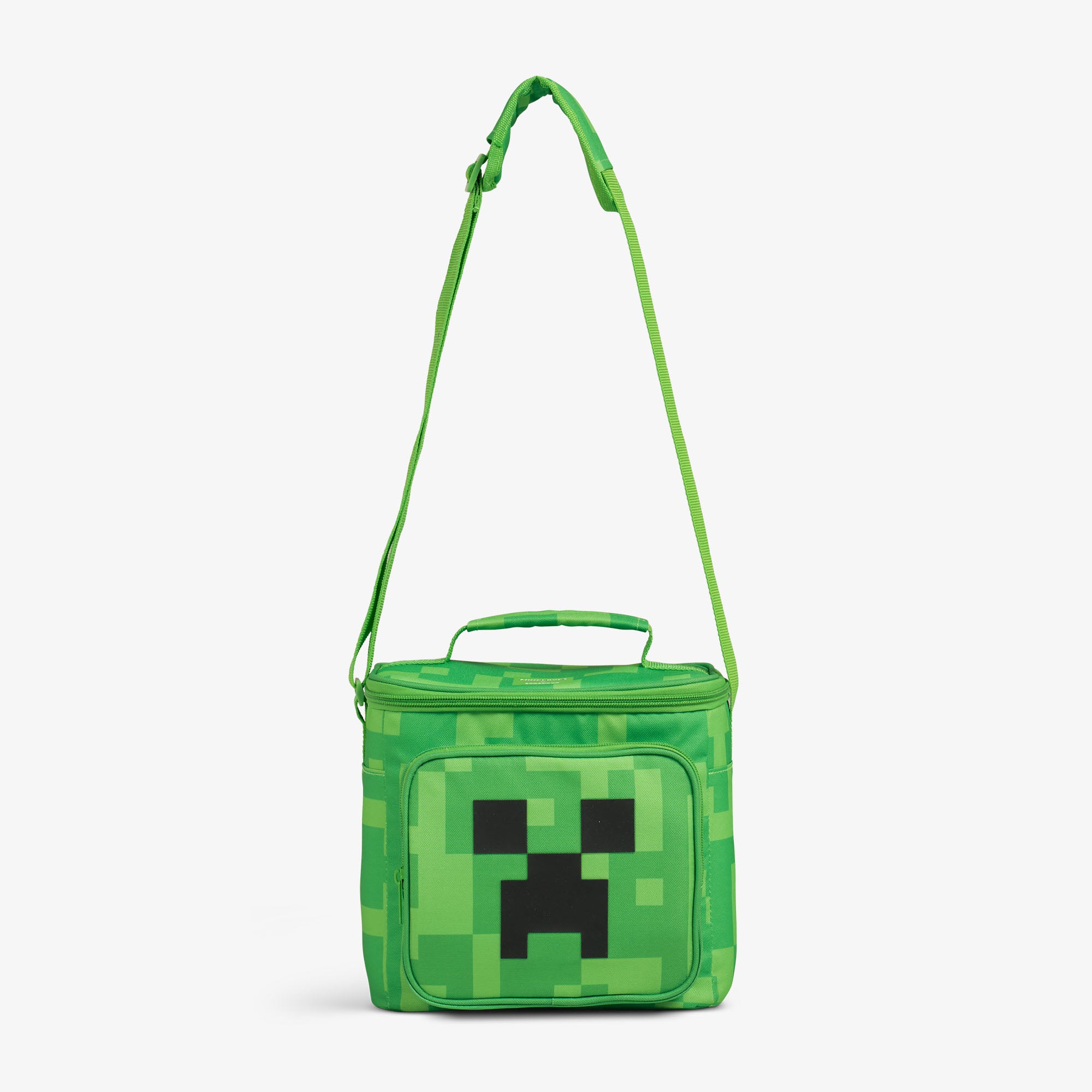 Minecraft Creeper Square Lunch Cooler Bag、mySite、noshort