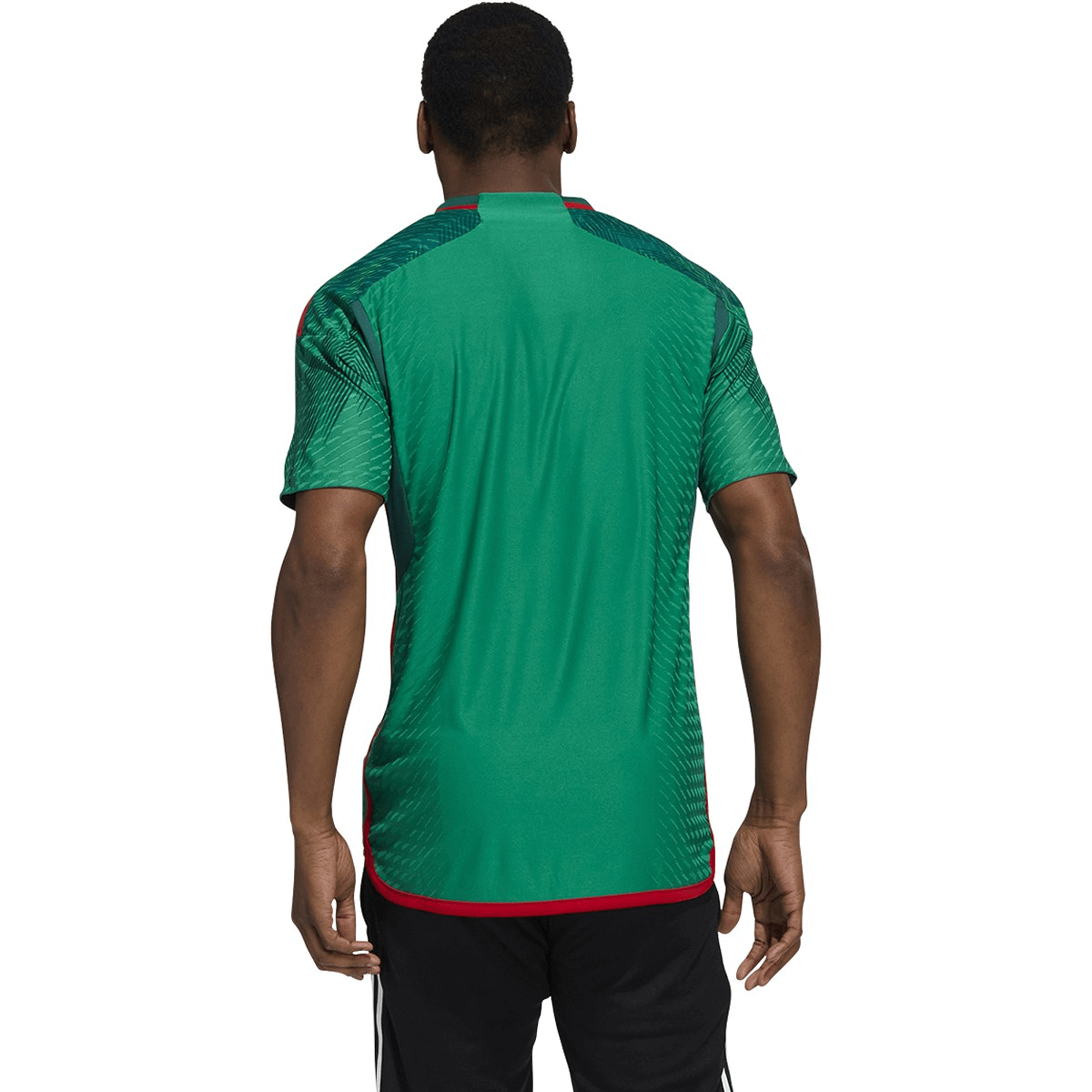 adidas Men's Mexico 2022 Authentic Home Jersey Vivid Green/Green、mySite、noshort