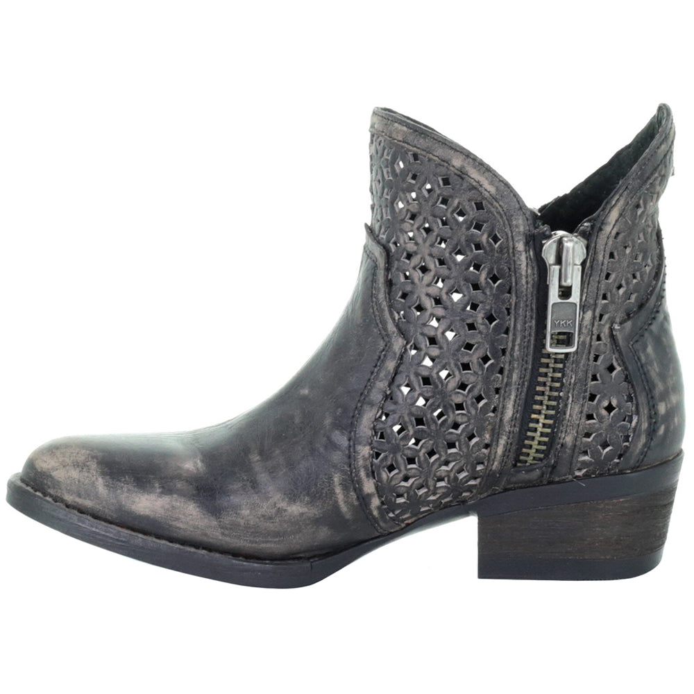 Hand Cut Zippered Round Toe Cowboy Booties、mySite、gtrtttuynbv