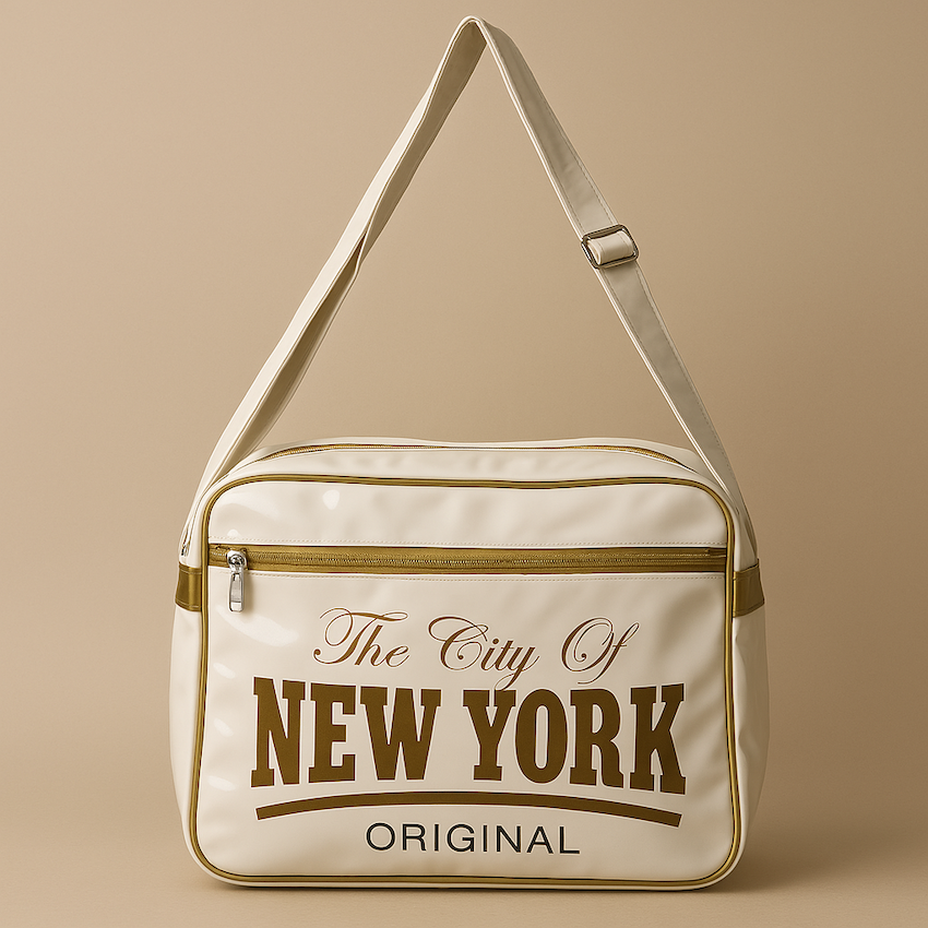 Faux Patent Leather NEW YORK CITY Original Handbag (2 Colors)、mySite、vikingsvslions
