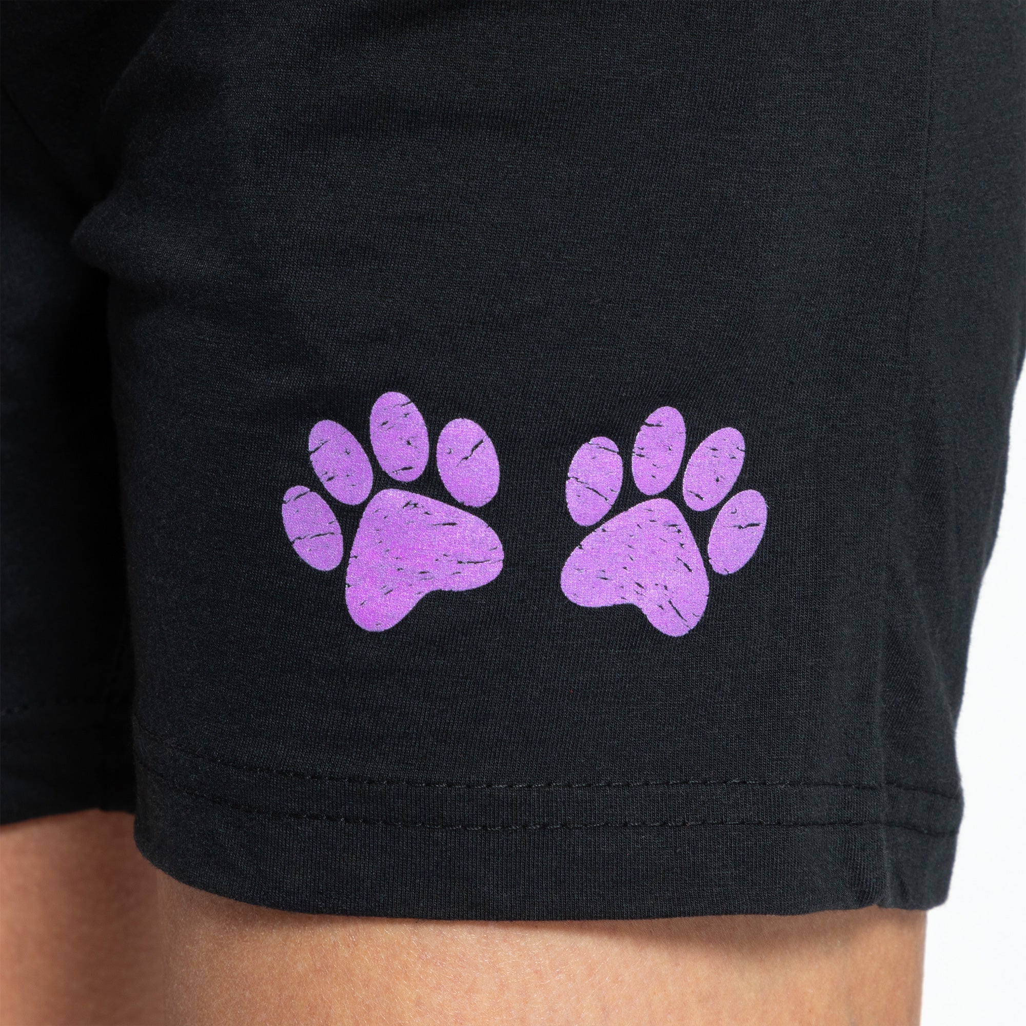 Women's Paw Print Drawstring Shorts、mySite、camillekostekn