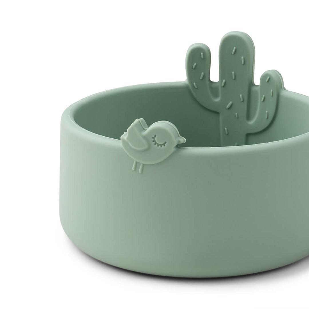  Done by Deer Silicone Bowl Set 2 Pieces - Sand/Green - Lalee、mySite、merchandisen