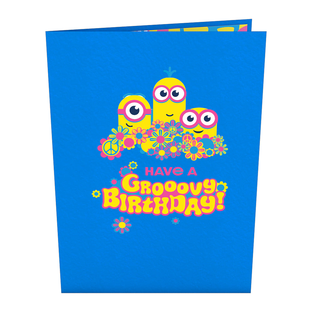 Minions Groovy Birthday Pop-Up Card、mySite、solidvoid