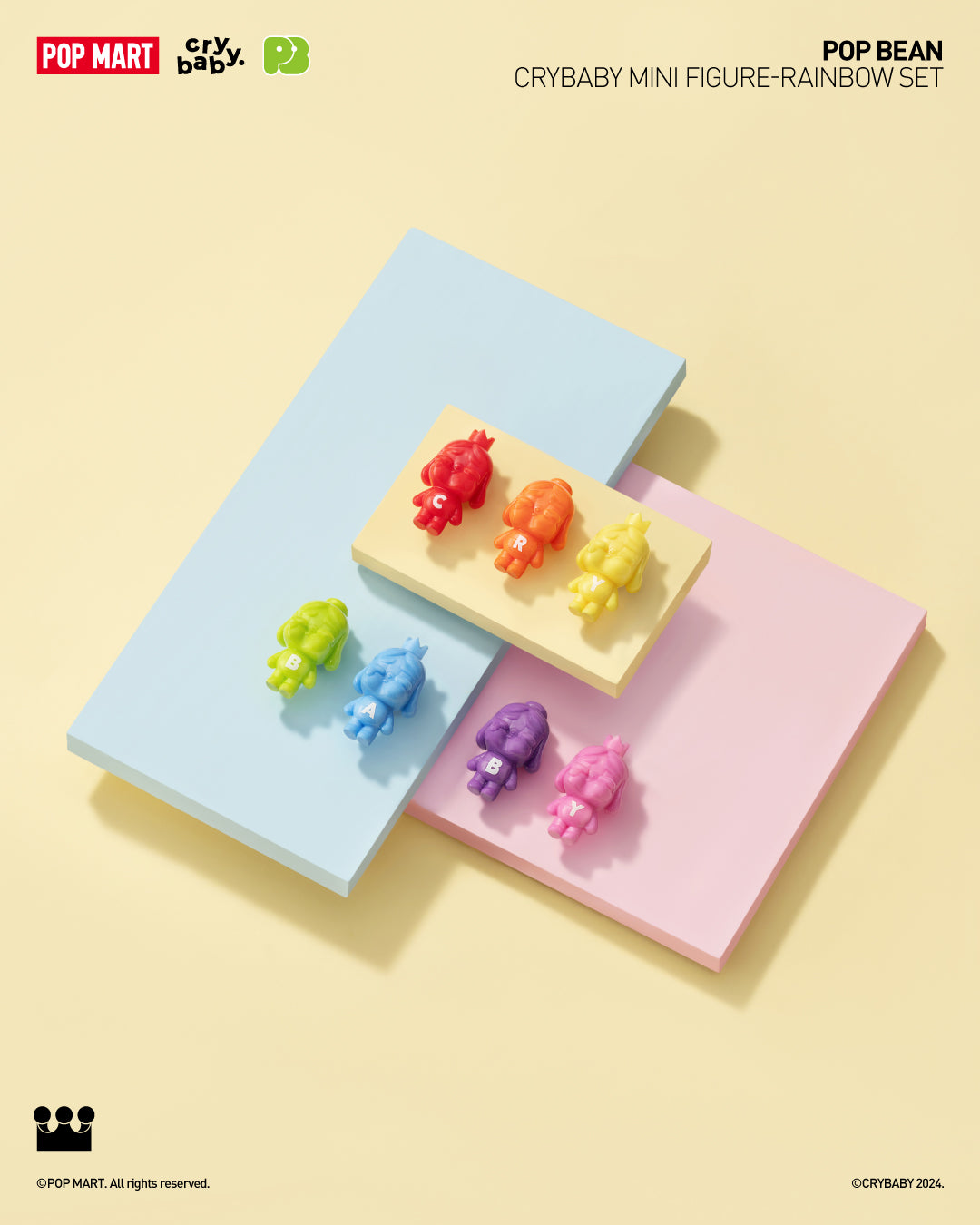  POP MART POP BEAN CRYBABY MINI FIGURE、mySite、greenlandpopulation