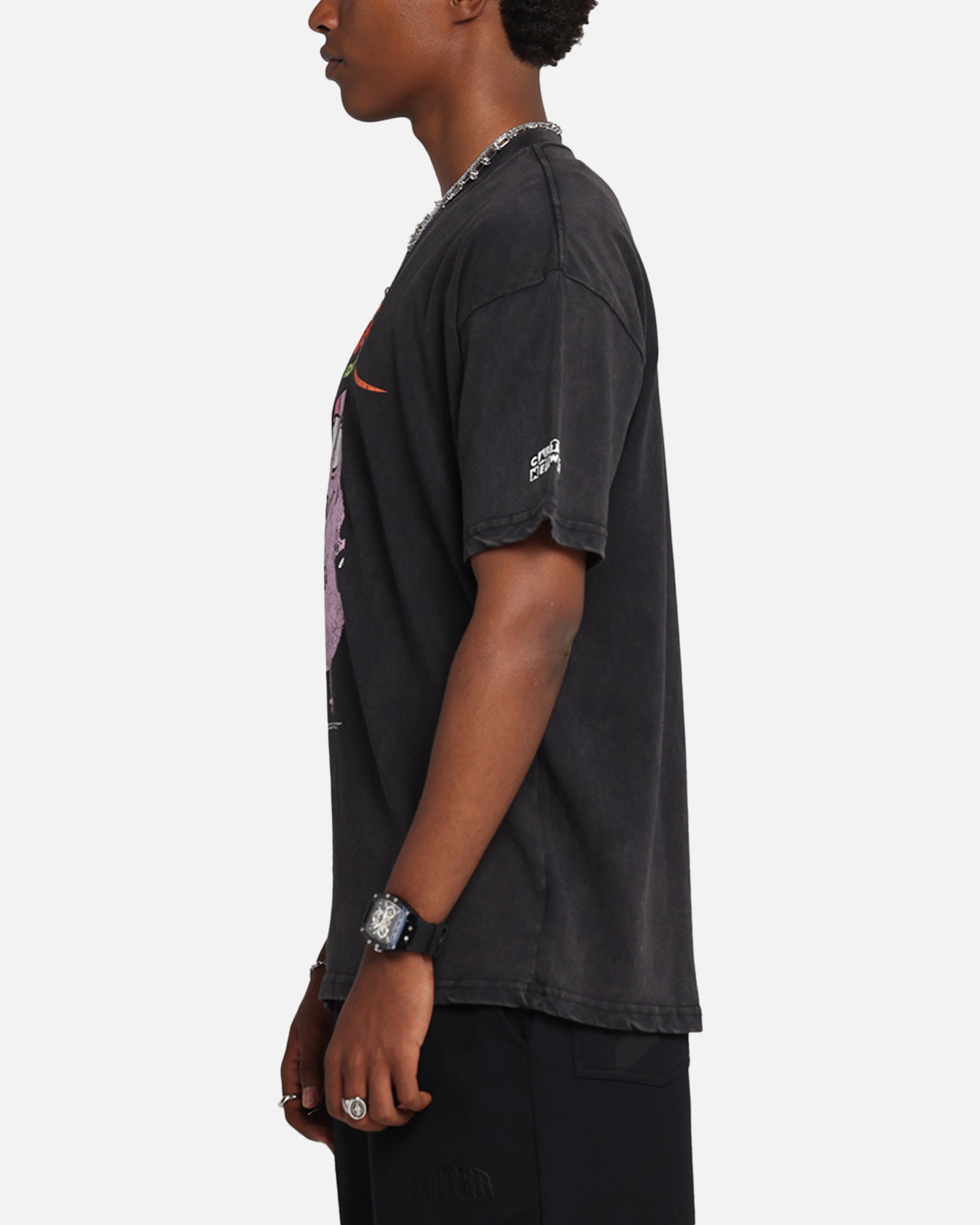 73 Studio X Cartoon Network Courage The Cowardly Dog Grail Vintage T-Shirt Black Acidwash、mySite、zt4zffjzw