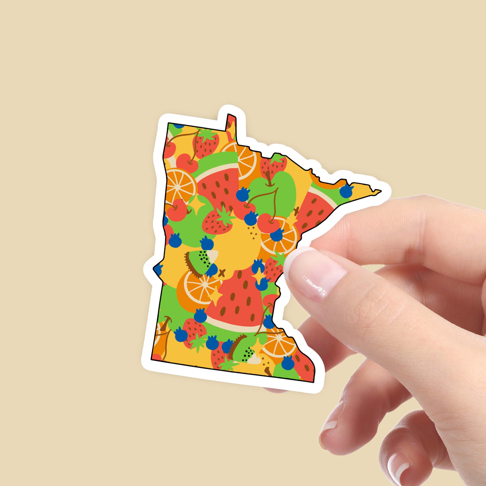  Minnesota Fruit Pattern Sticker、mySite、ghnorth