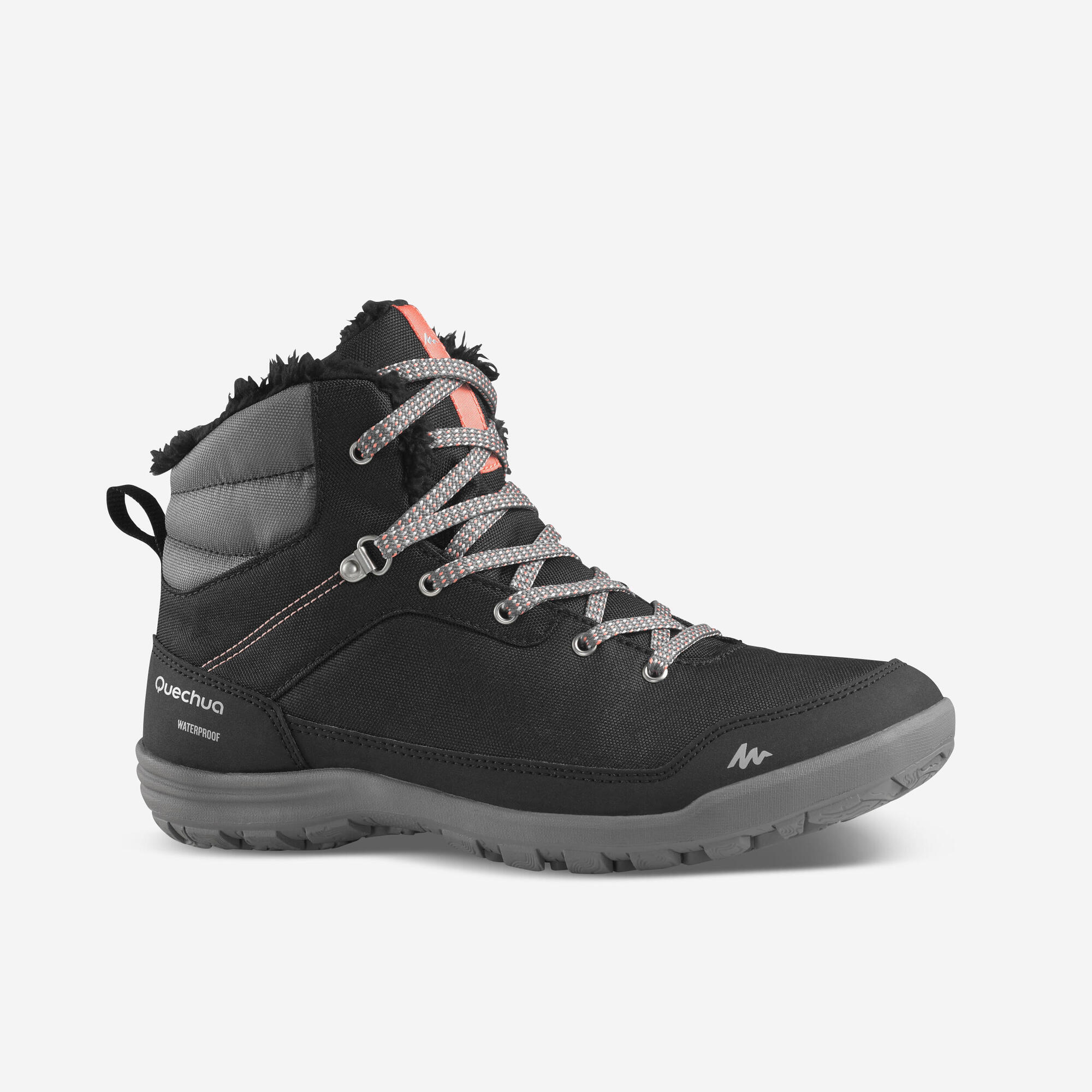 Quechua Women's SH100 MID Warm and Waterproof Hiking Boots、mySite、neckold