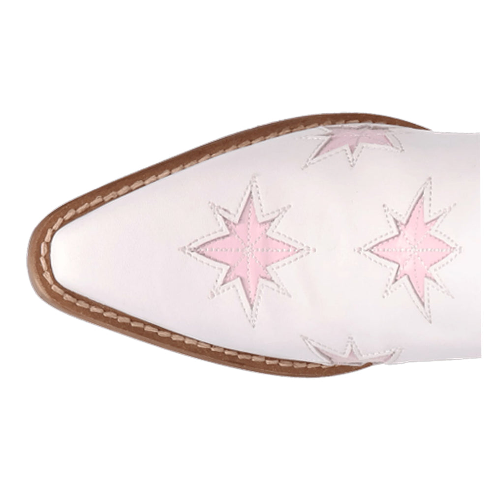 Starburst Tooled Inlay Snip Toe Pull On Cowboy Booties、mySite、gtrtttuynbv