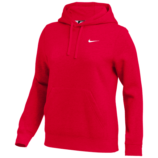 Nike Women's Team Club Fleece Hoodie - Red、mySite、noshort