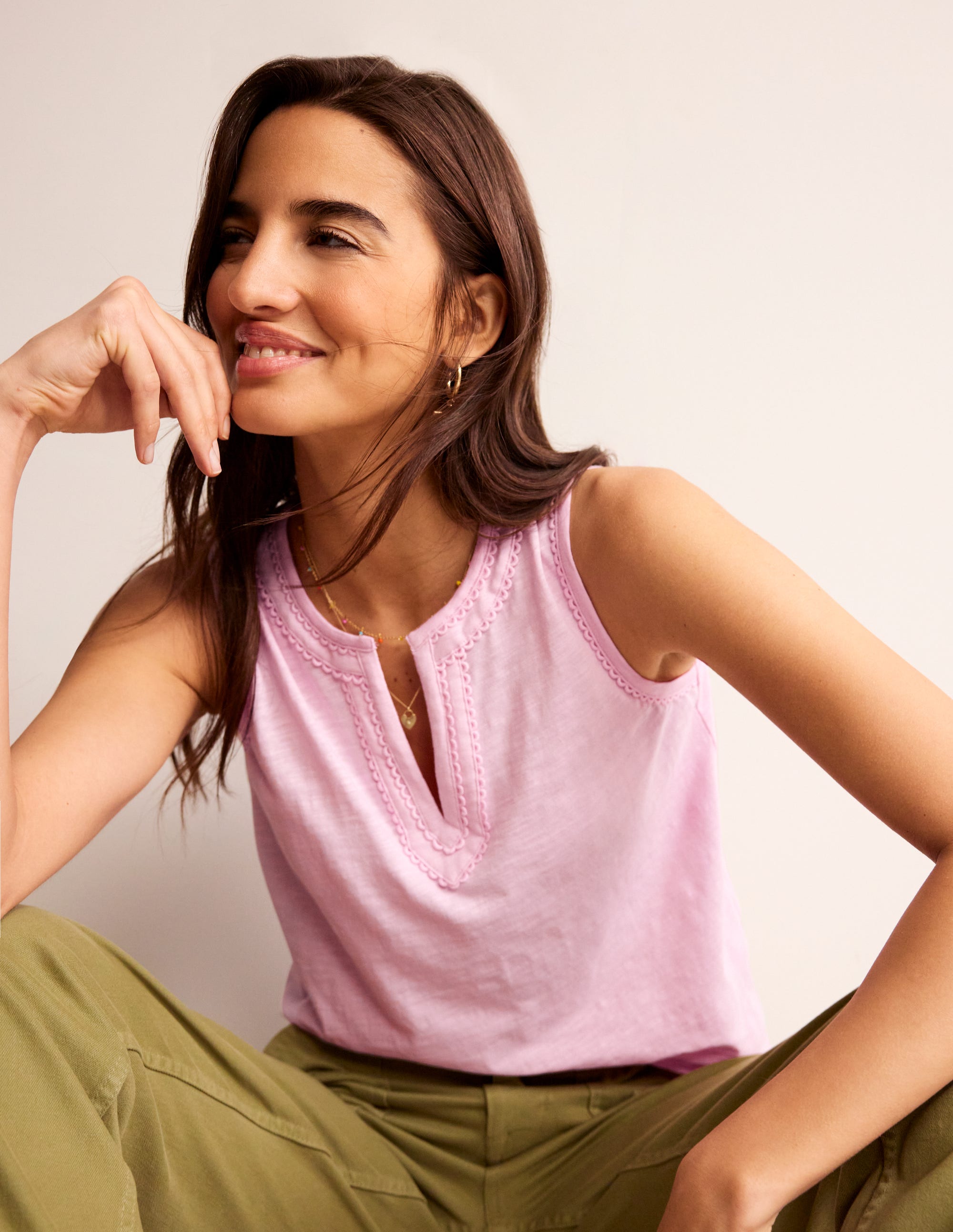  Trim Detail Vest-Sweet Lilac、mySite、ashleygrahame