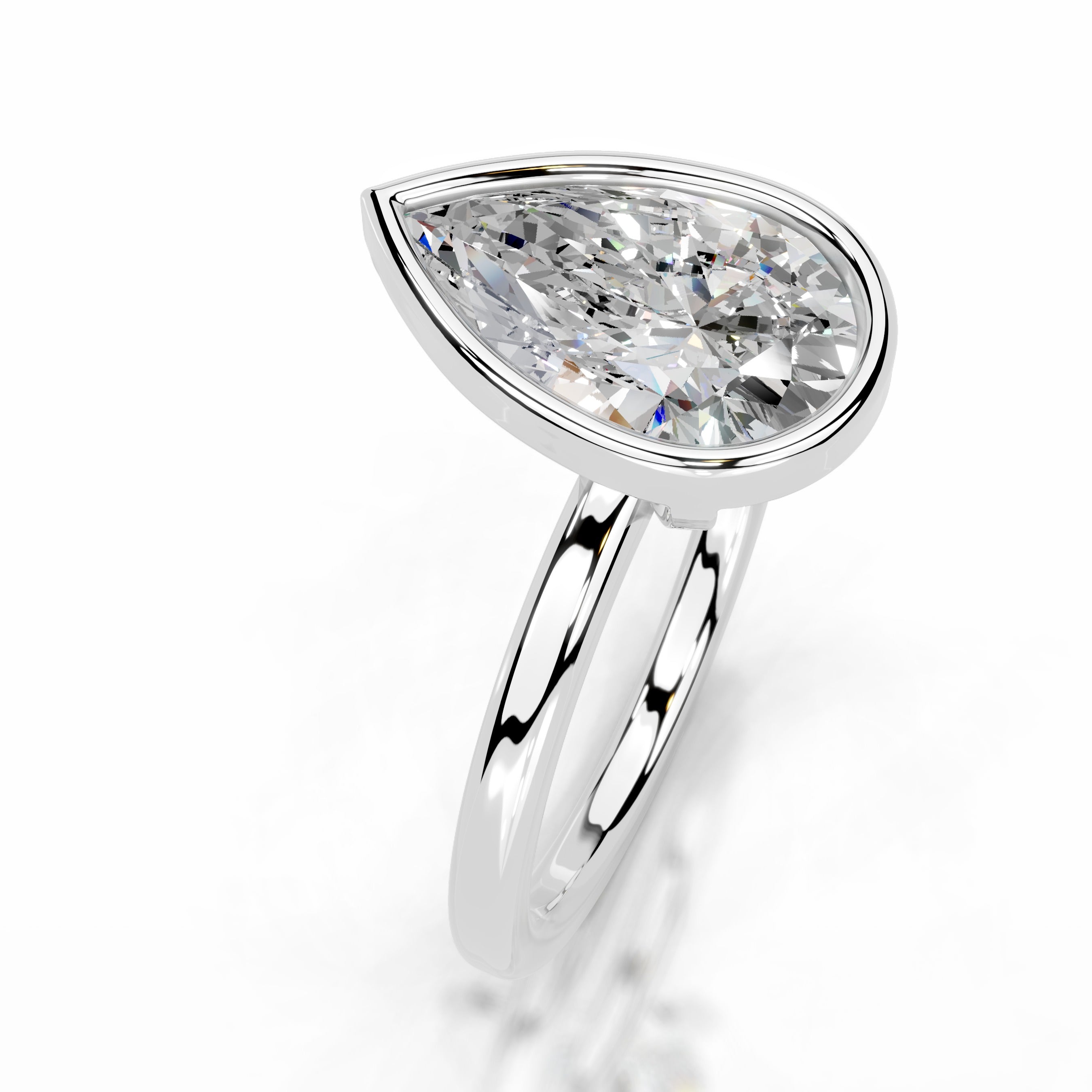 Dima Moissanite Ring - 18K White Gold、mySite、hinf8tx79