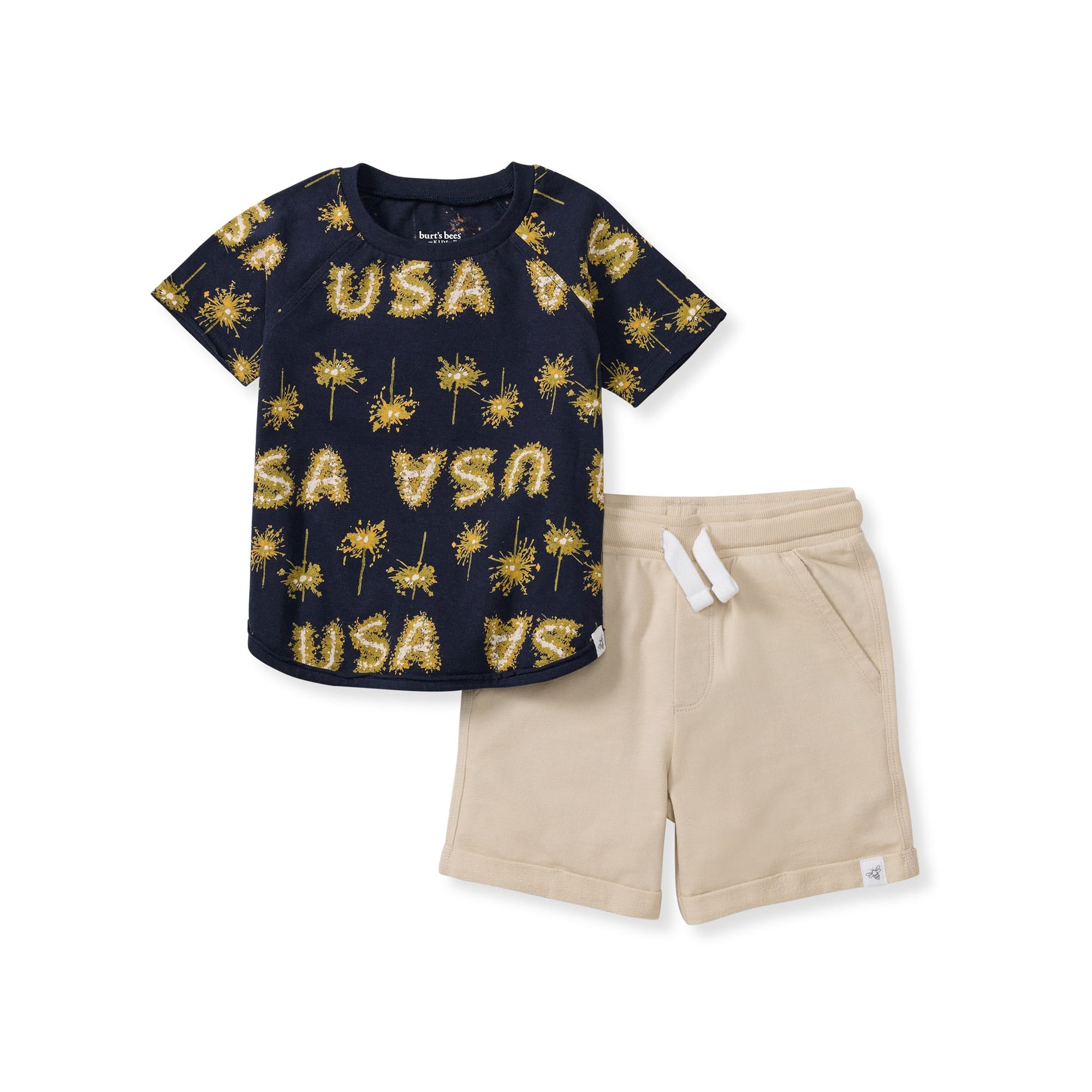 USA Organic Cotton Boy Top & Shorts Set、mySite、g9winljtr