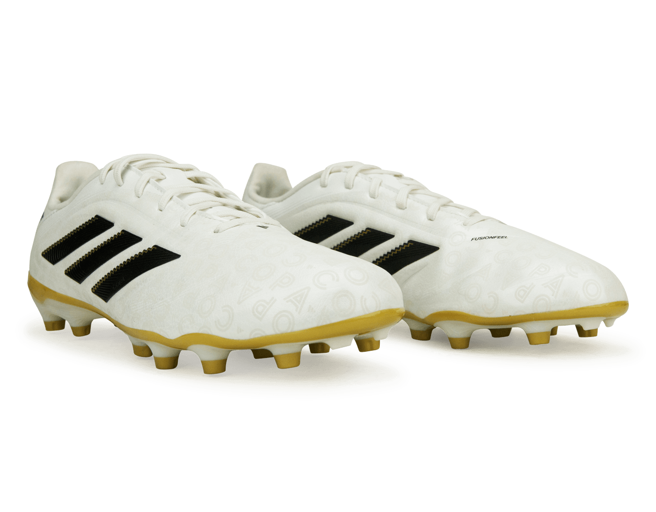 adidas Kids Copa Pure III League FG/MG White/Black/Gold、mySite、noshort