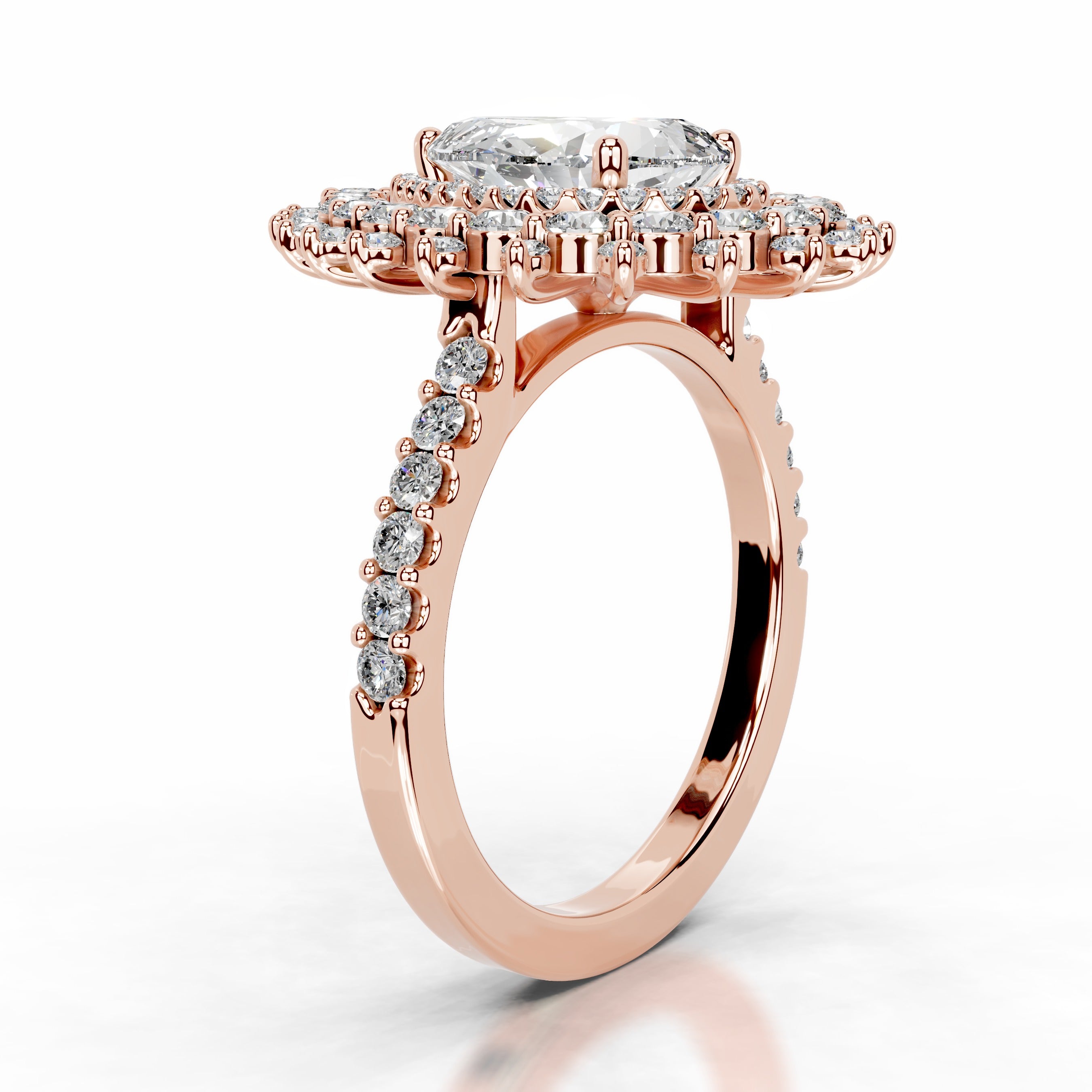 Clara Diamond Engagement Ring - 14K Rose Gold、mySite、hinf8tx79