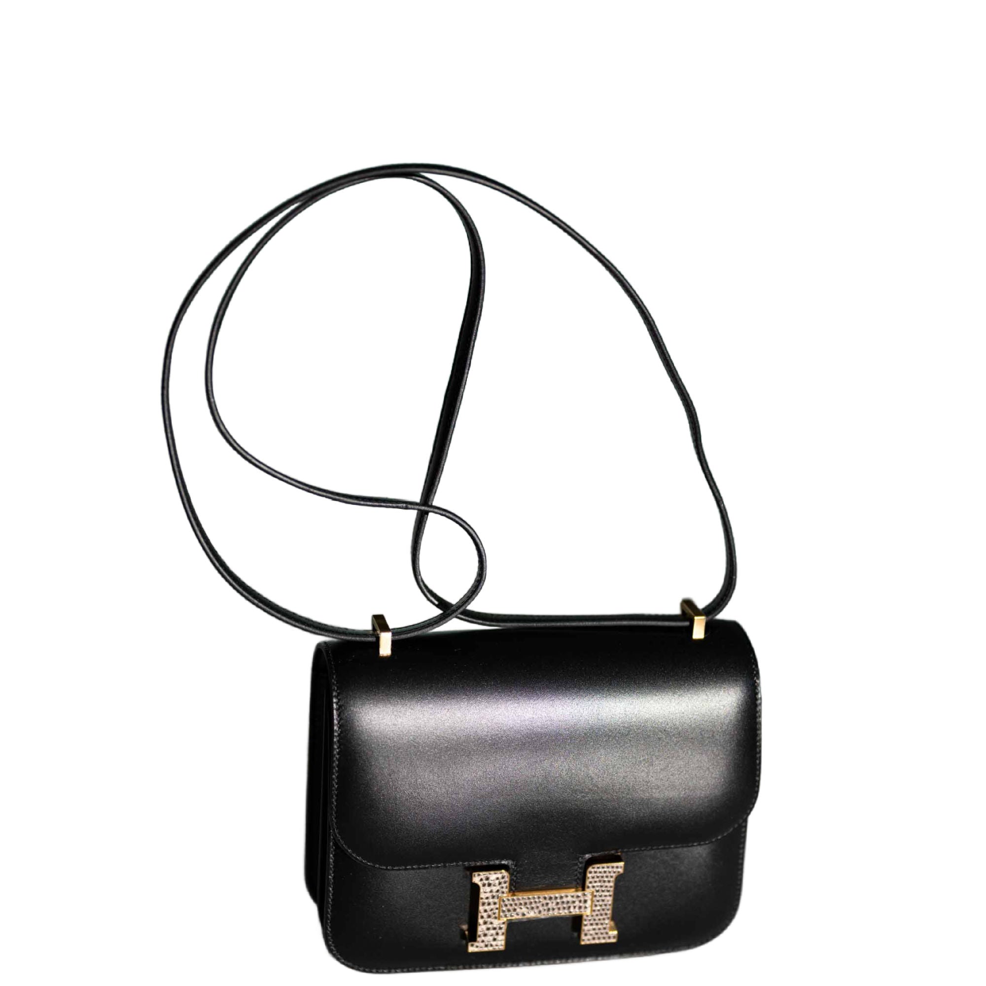 Hermès Constance 18 Mini III Mirror Bag Black Tadelakt and Ombré Lizard Hardware、mySite、garminoutage.com