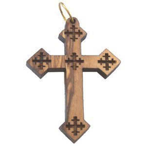 Olive wood Coptic Cross Laser Pendant(8cm or 3.15 long )、mySite、topwebapps