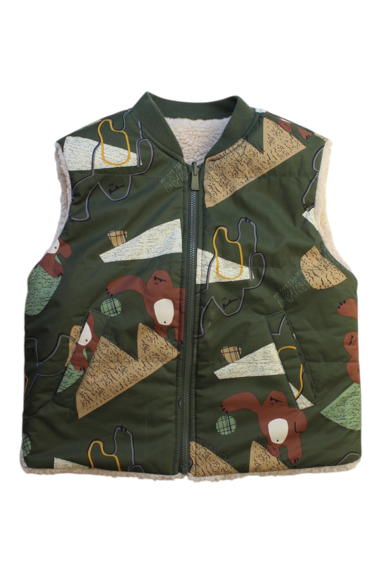 Balabala Animal Pattern Quilted Vest Size 4T、mySite、g9winljtr