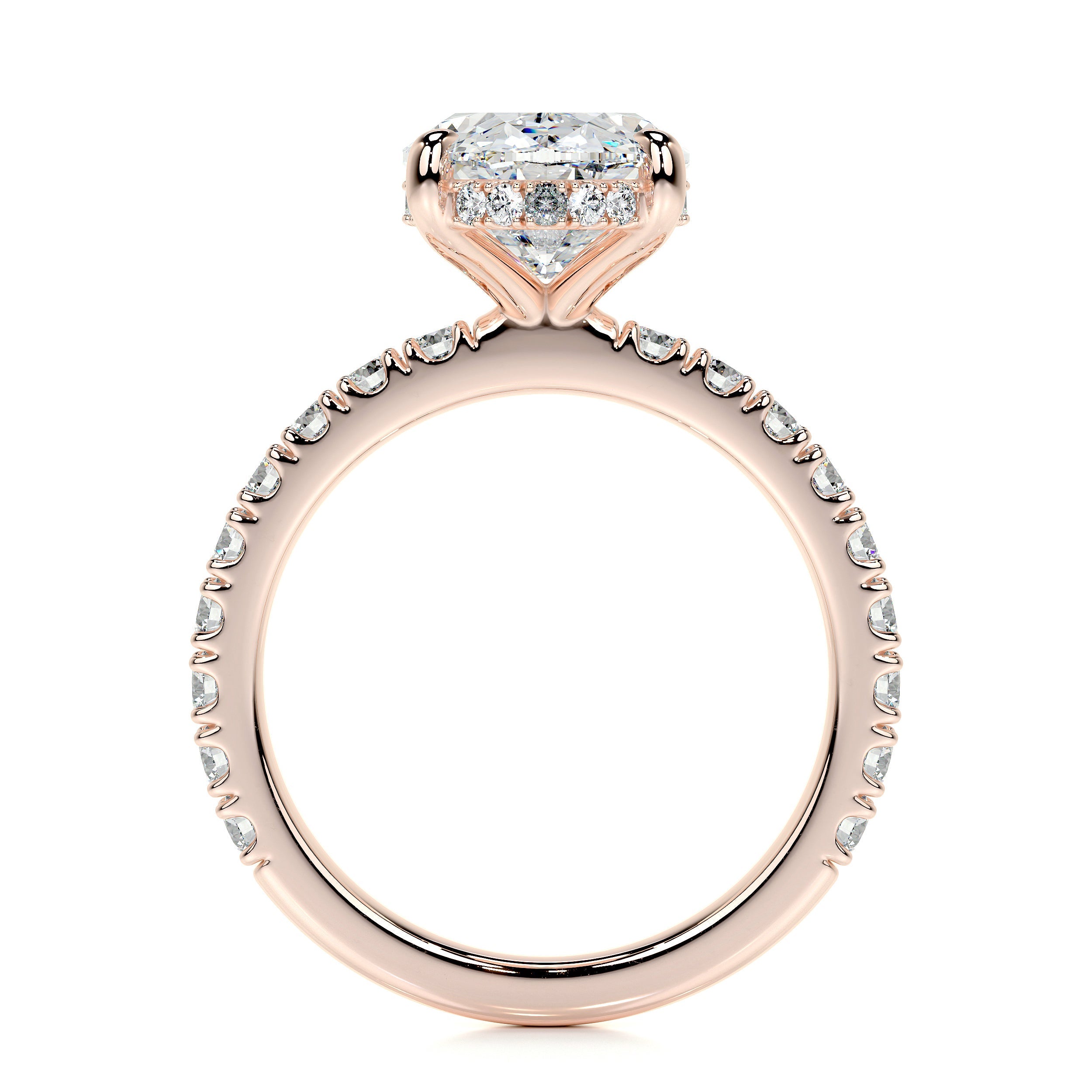 Lucy Lab Grown Diamond Ring -14K Rose Gold、mySite、hinf8tx79