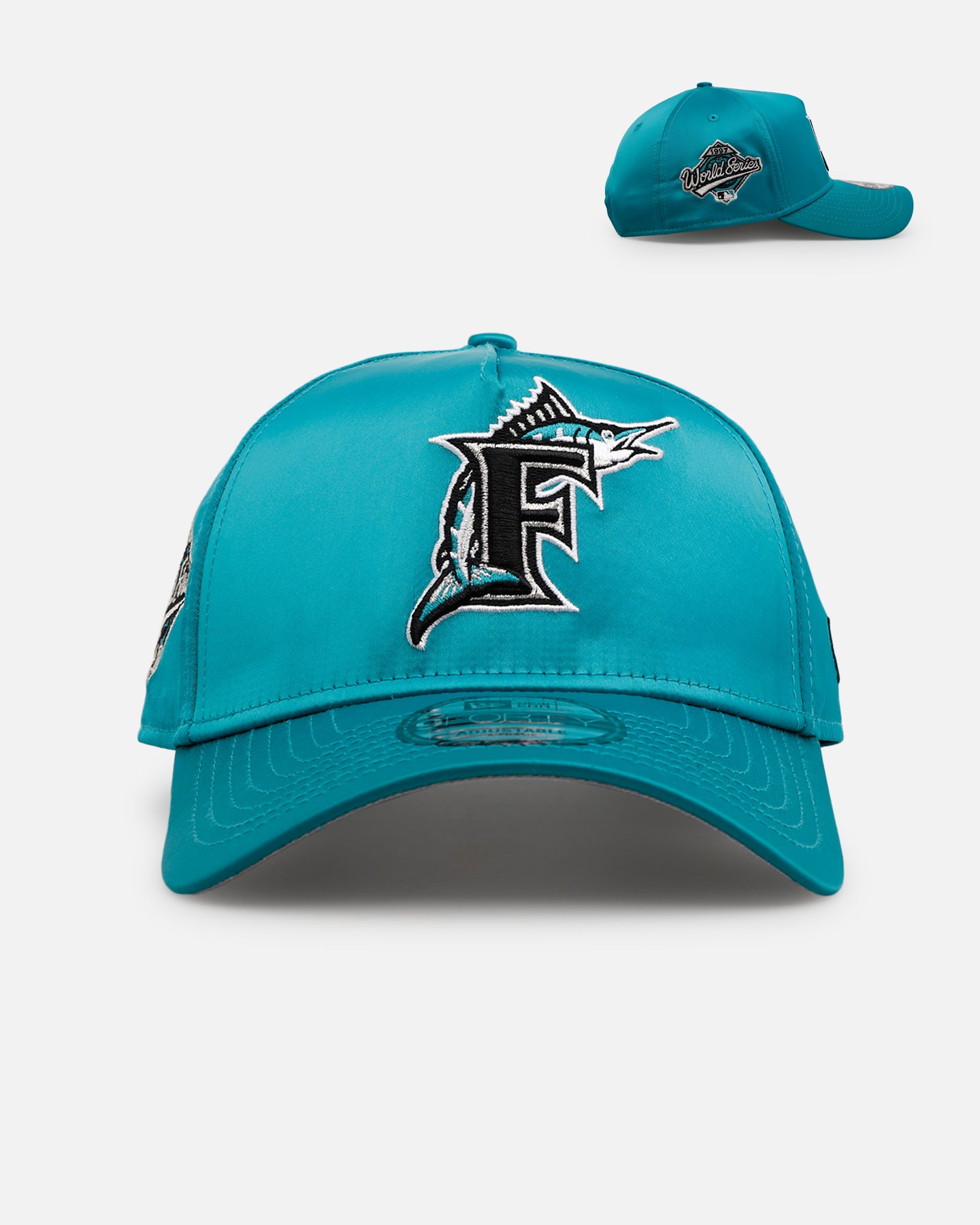 New Era Florida Marlins 'Team Color Satin' 9FORTY A-Frame Snapback Official Team Color、mySite、zt4zffjzw
