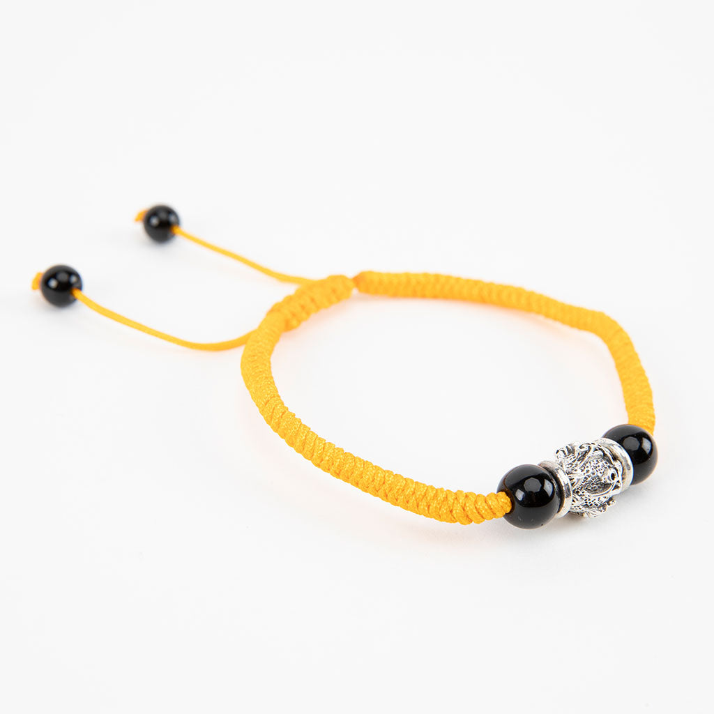 Adjustable Yellow Om Mani Bracelet、mySite、topwebapps