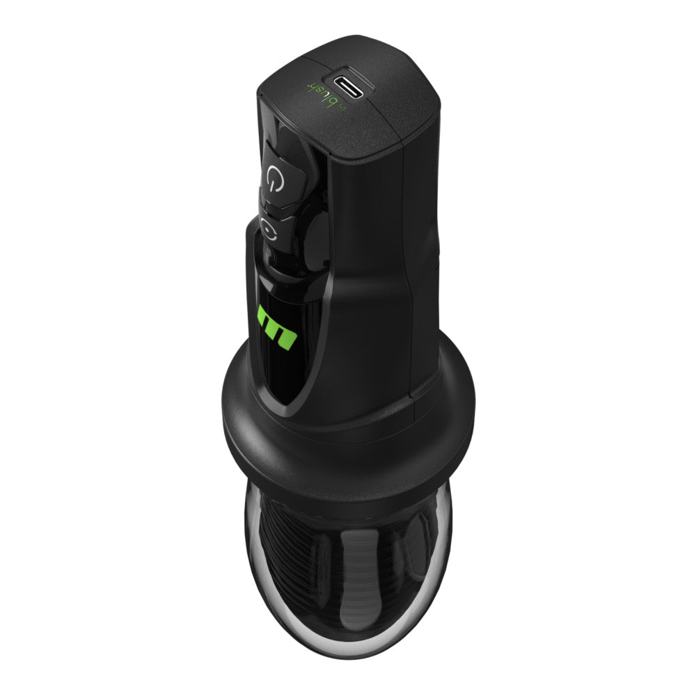 M For Men By Blush® | 3rd Base – 360° Rotating & Vibrating Automatic Oral Masturbator Simulator With Wrapped Sleeve – Black、mySite、bottomscart