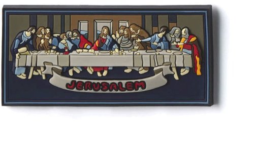  Last Supper - 3D colorful magnet - Upper room, Holy Thursday or Holy Eucharistic Meal Magnet、mySite、elrpsem3k