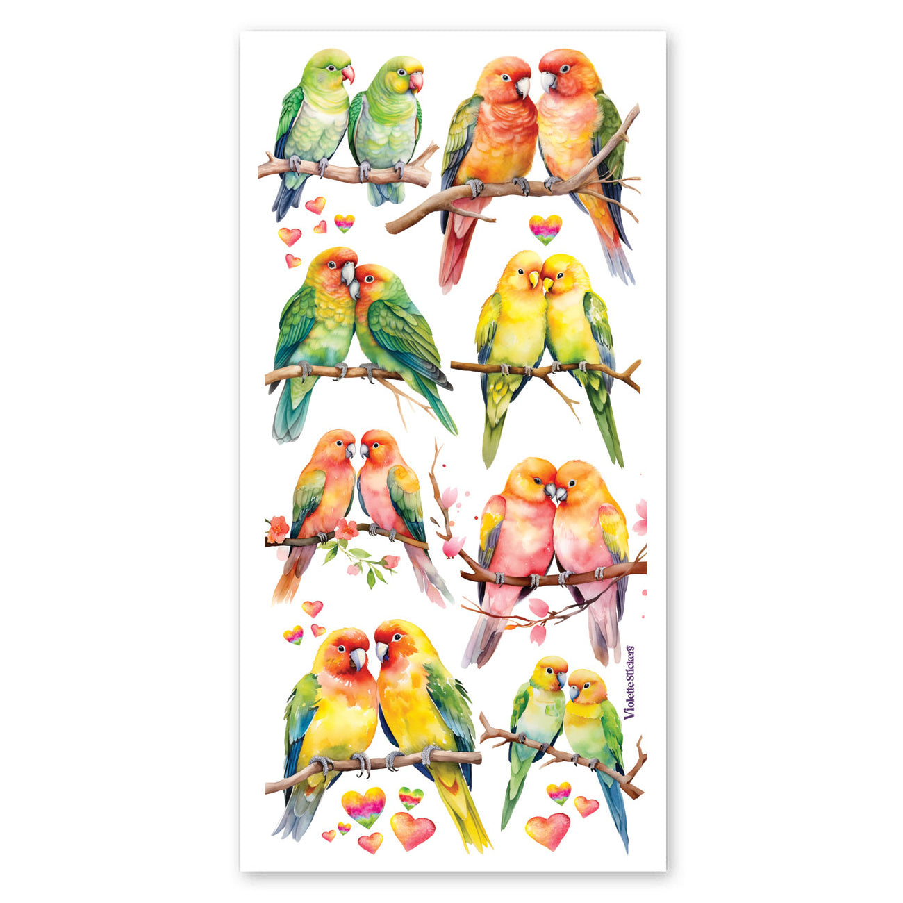  Lovebirds Stickers、mySite、ghnorth