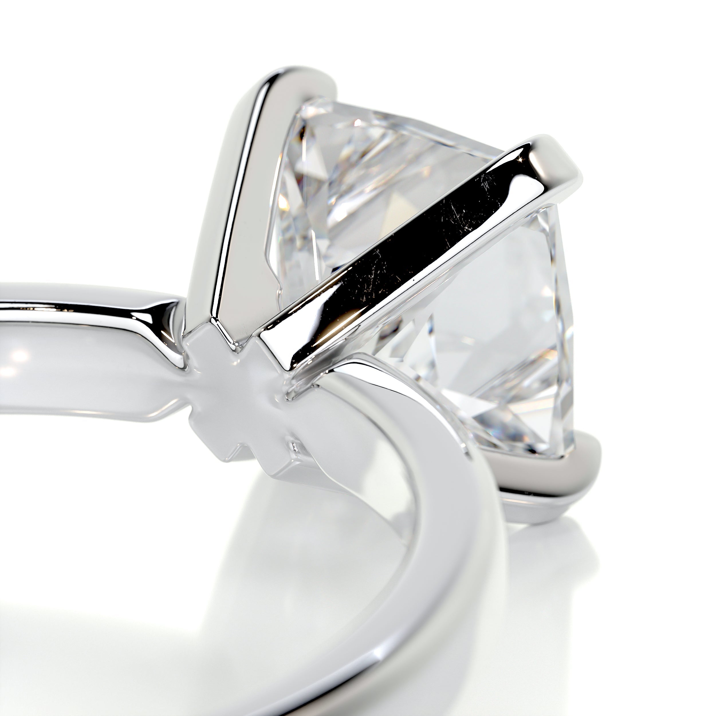 Isabelle Moissanite & Ring -18K White Gold、mySite、hinf8tx79