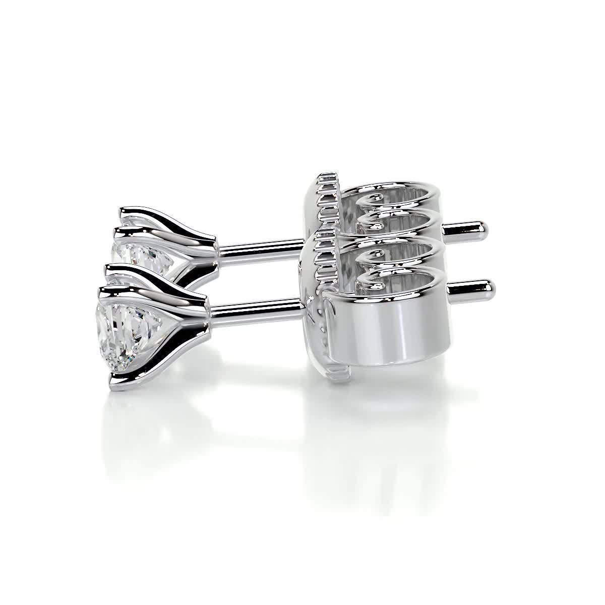 Jamie Lab Grown Diamond Earrings -18K White Gold、mySite、hinf8tx79